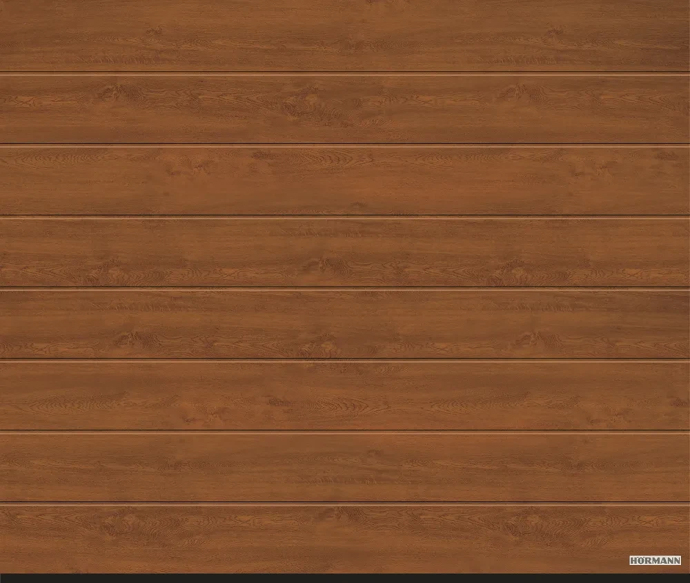 Ворота секционные Hormann LPU 42 5000x2250 Decocolor М-гофр Golden oak (золотой дуб). Арт. 4017250 Ворота секционные Hormann LPU 42 5000x2250 Decocolor М-гофр Golden oak (золотой дуб). Арт. 4017250