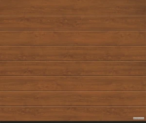 Ворота секционные Hormann LPU 42 5000x2500мм Decocolor М-гофр Golden oak(золотой дуб). Арт. 4017253