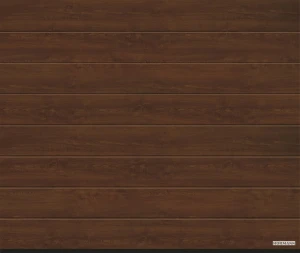 Ворота секционные Hormann LPU 42 3000x2000 мм decocolor М-гофр цвет Dark oak (Темный дуб) арт. 4017224