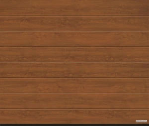 Ворота секционные Hormann LPU 42 3000x2125 DecoColor M-гофр Golden oak (золотой дуб). Арт. 4017226