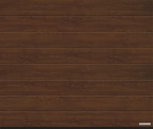Ворота секционные Hormann LPU 42 3500x2500 мм decocolor М-гофр цвет Dark oak (Темный дуб) арт 4017510