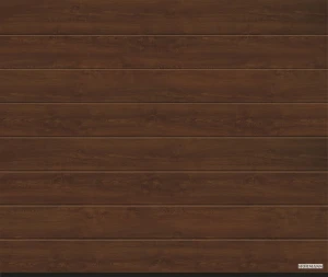 Ворота секционные Hormann LPU 42 4000x2125 мм decocolor М-гофр цвет Dark oak (Темный дуб) арт. 4017239