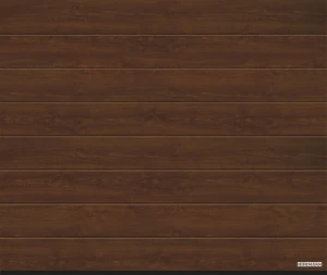 Ворота секционные Hormann LPU 42 4000x2250 мм decocolor М-гофр цвет Dark oak (Темный дуб) арт. 4017242